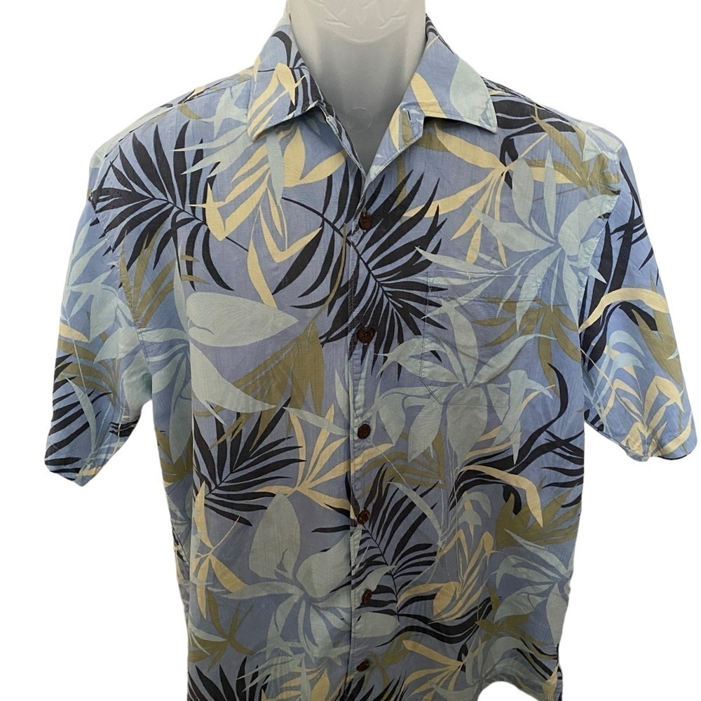 TOMMY BAHAMA 100% Silk Aloha Hawaiian Tropical Shirt Men M Medium